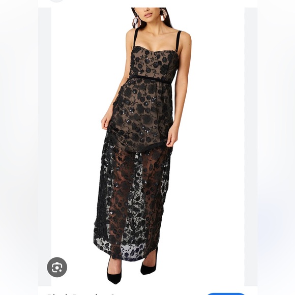 For Love and Lemons Beatrice Strappy Maxi Dress